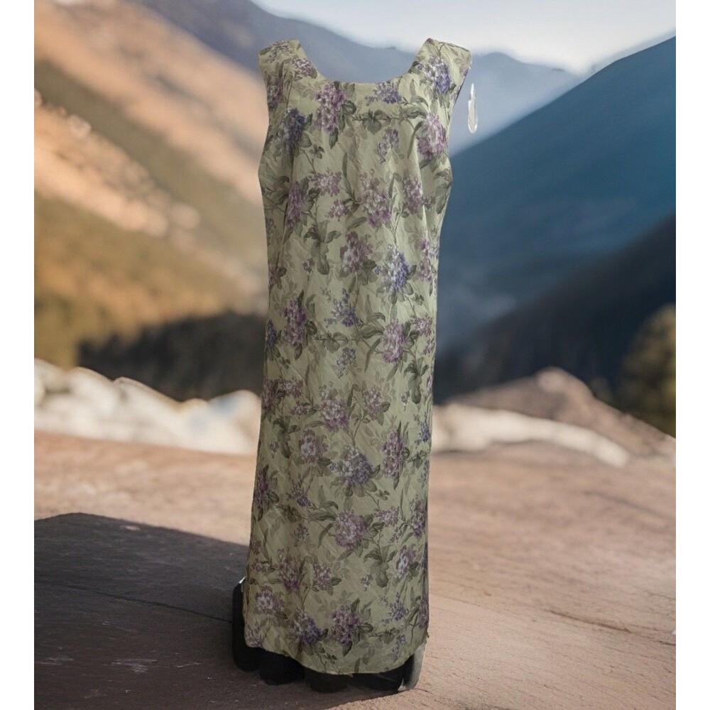 Chic VTG 90’s Dress Barn Grandma Grunge 20W Floral Print Midi Dress Wimsigoth‎
